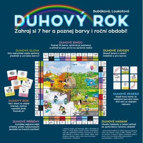 Duhový rok: Zahraj si 7 her a poznej barvy i roční období!